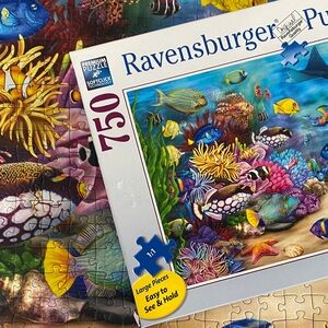 Ravensburger 750 large piece puzzle “Tropical Reef Life” 2023 complete